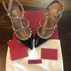 Valentino Garavani Rockstud Slingback 100mm pump